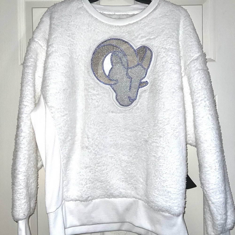LA Rams - White Fleece Sweatshirt